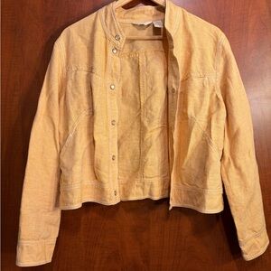 J. Jill Light Tan Jean Jacket